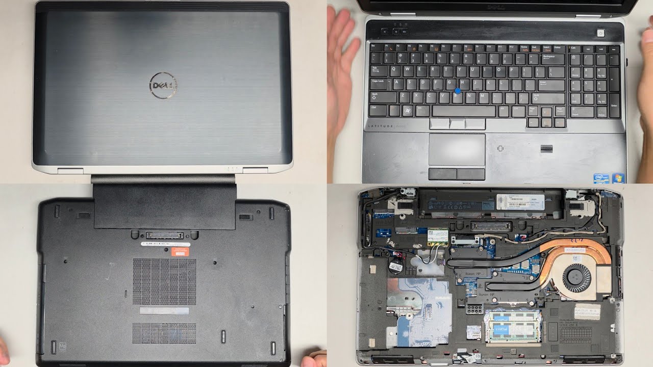Разборка DELL Latitude E6530, оперативная память, SSD, обновление жесткого диска, замена аккумуля...