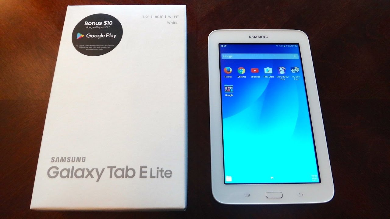 Samsung Galaxy Tab E Lite 8 ГБ, белый (распаковка и обзор)