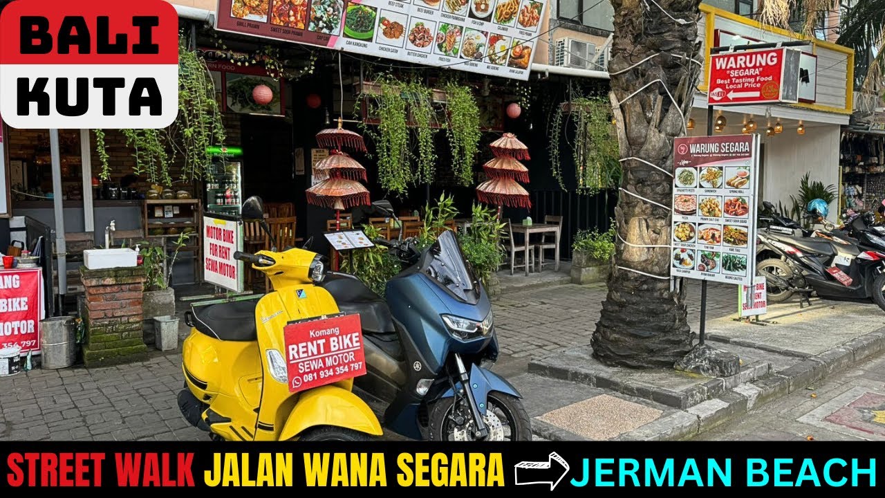 Bali Kuta Street Walking Tour Jalan Wana Segara to Jerman Beach