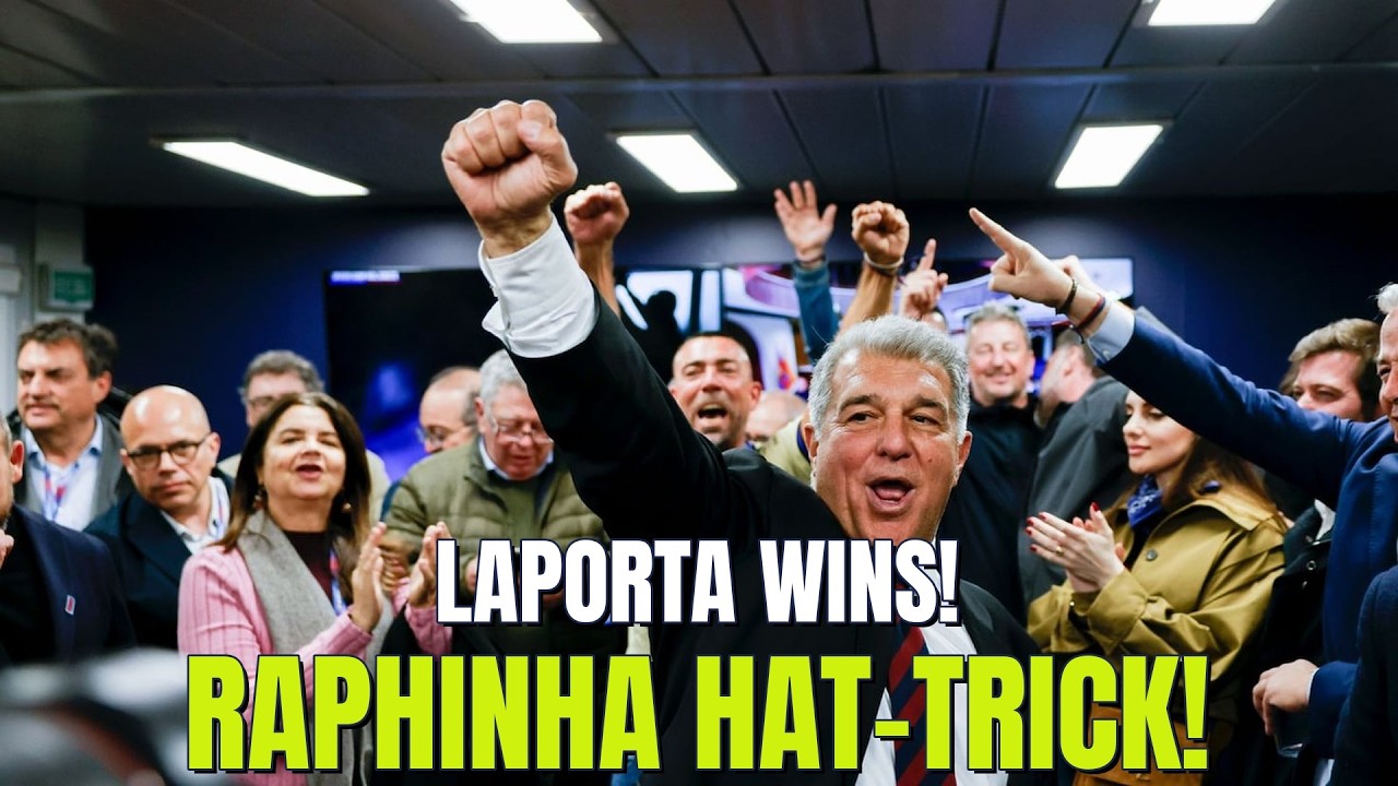 Laporta Re-Elected! Raphinha Hat-Trick! Barca Dominates!