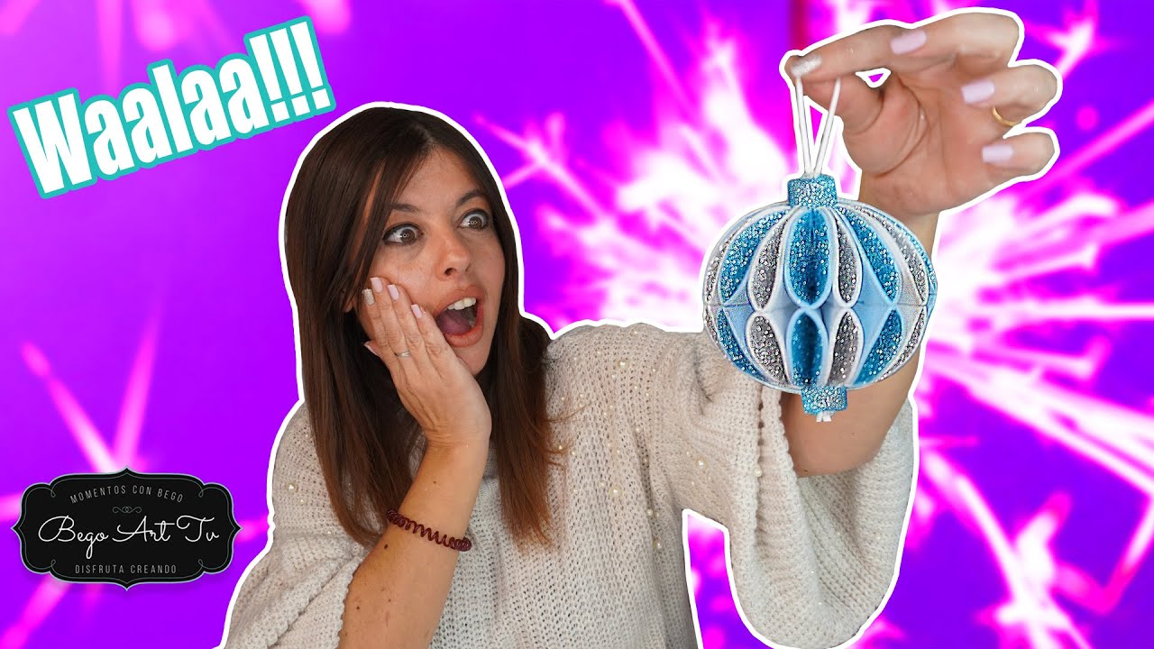 BOLAS decoradas para NAVIDAD | 🎄 DIY Christmas Ornaments GLITTER by Bego Art