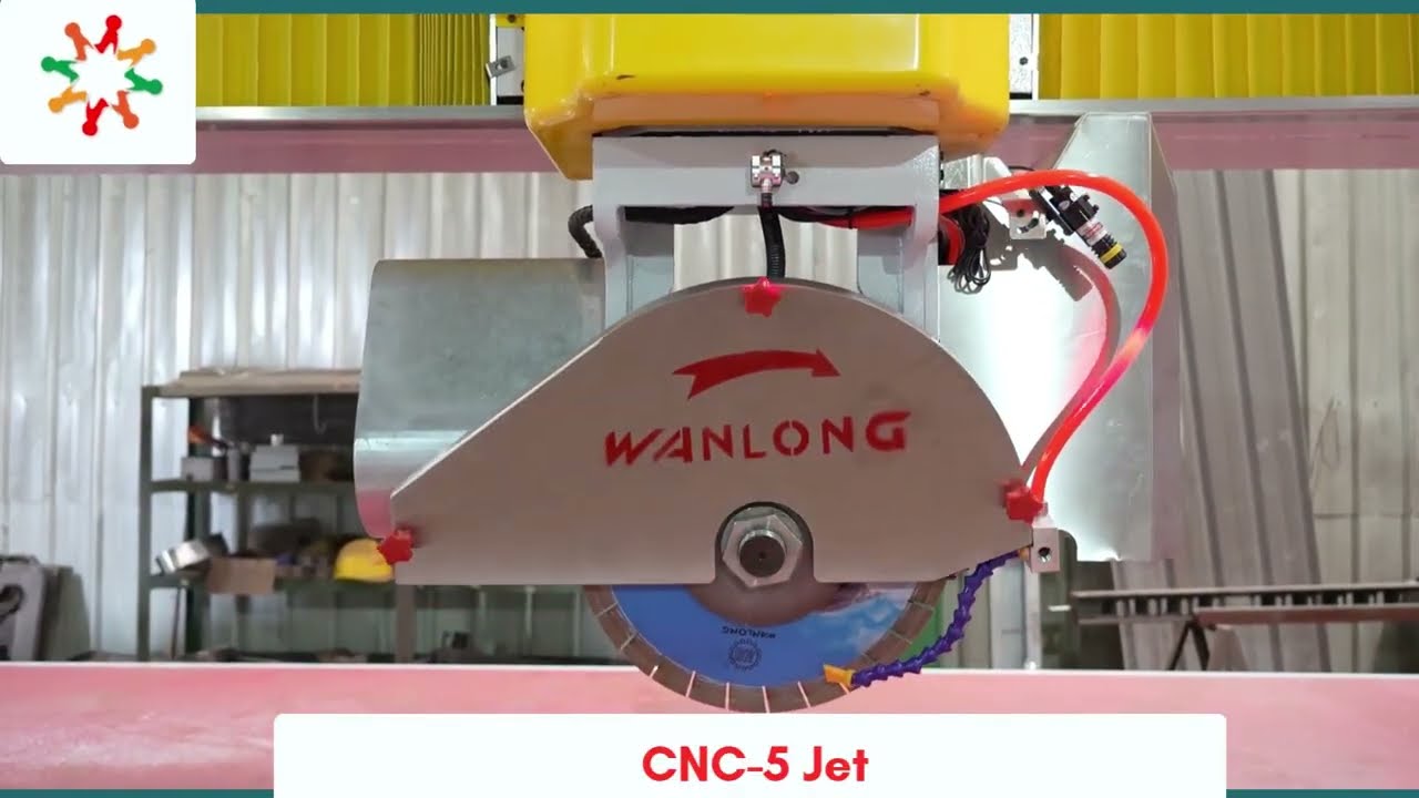 Line Polish Machine | Multi Blade Block Cutter | CNC & PLC-Granite Machines Demo 