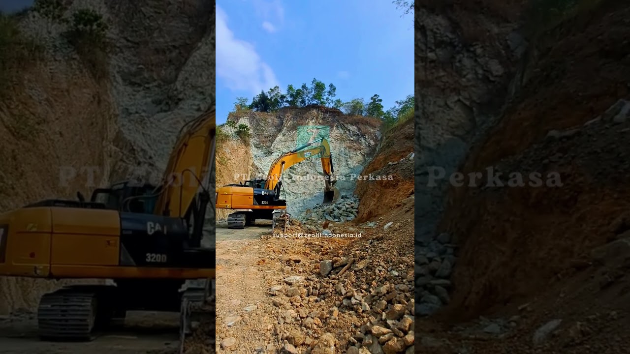 Tambang Zeolite Terbesar Di Indonesia #zeolites #zeolite