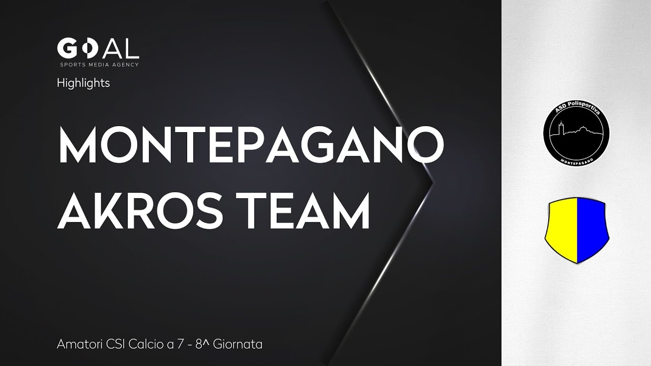 Montepagano-Akros Team 6-3: gol e highlights | Amatori CSI - Calcio a 7