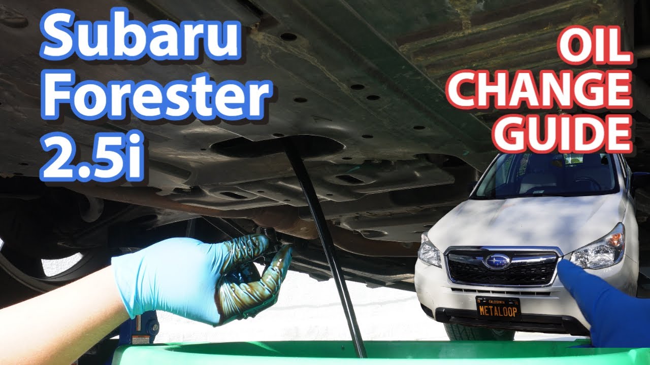 Экономьте деньги с помощью этого руководства по замене масла в Subaru Forester 2.5i PZEV 2014–201...