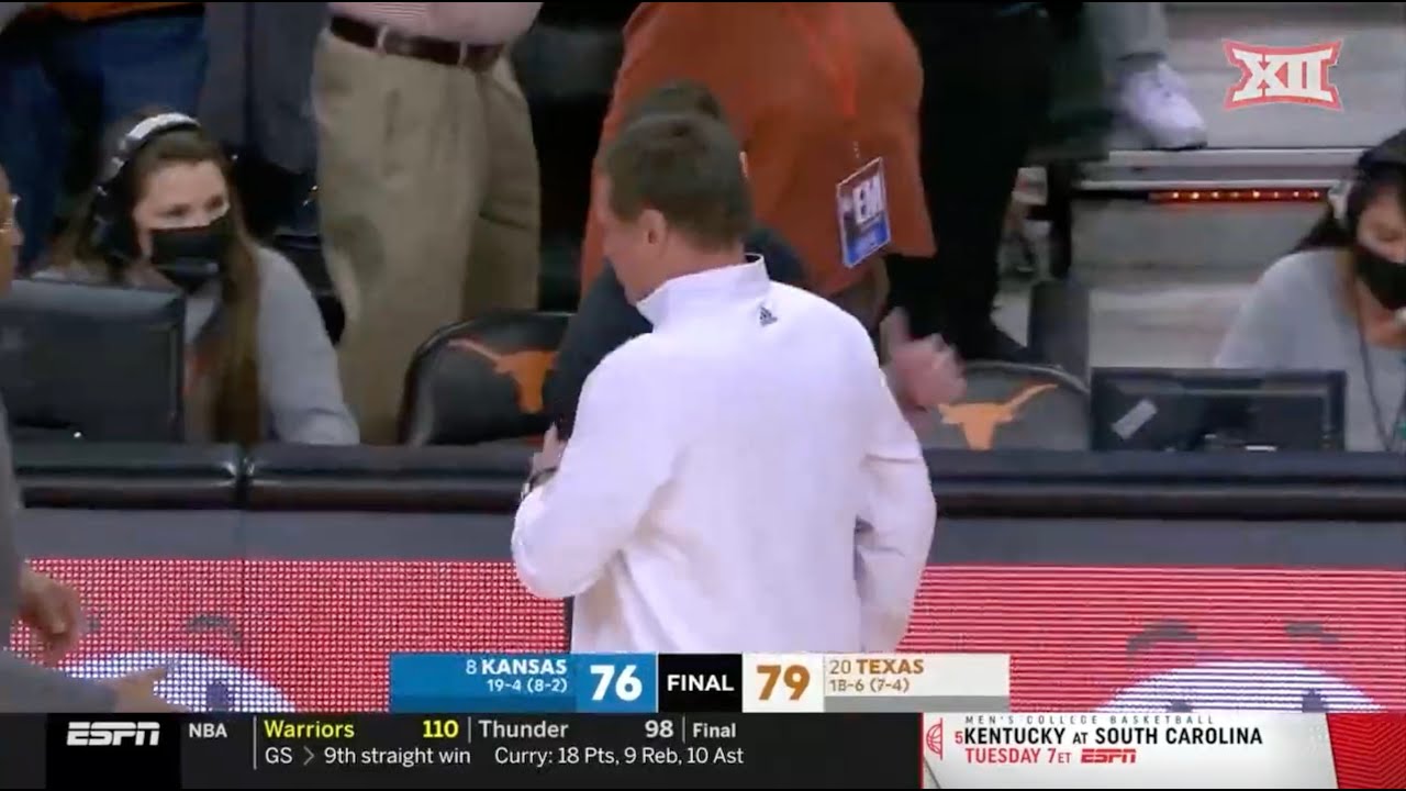 No. 8 Kansas vs No. 20 Texas Men's Basketball Highlights