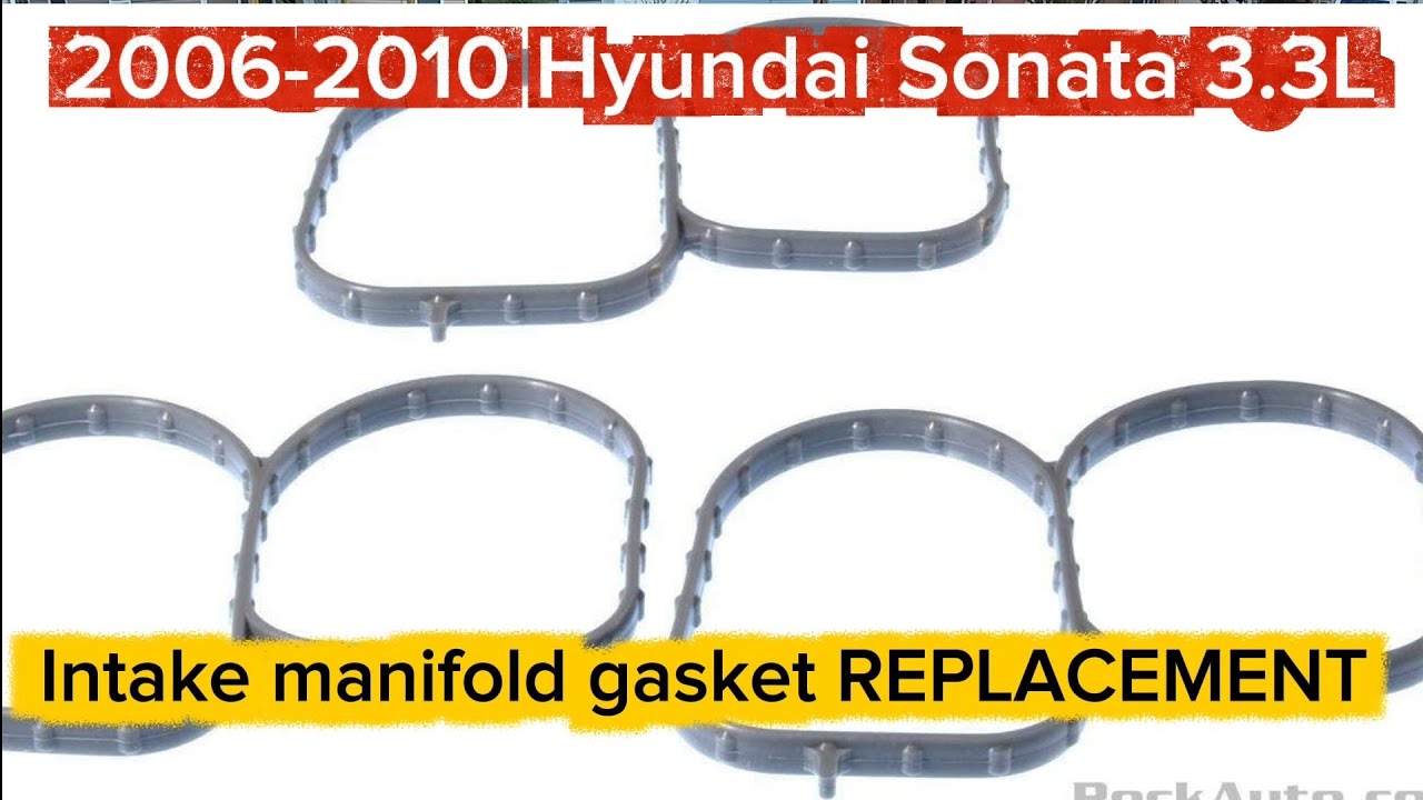 Замена прокладки верхнего впускного коллектора Hyundai Sonata 3.3L 2006-2010