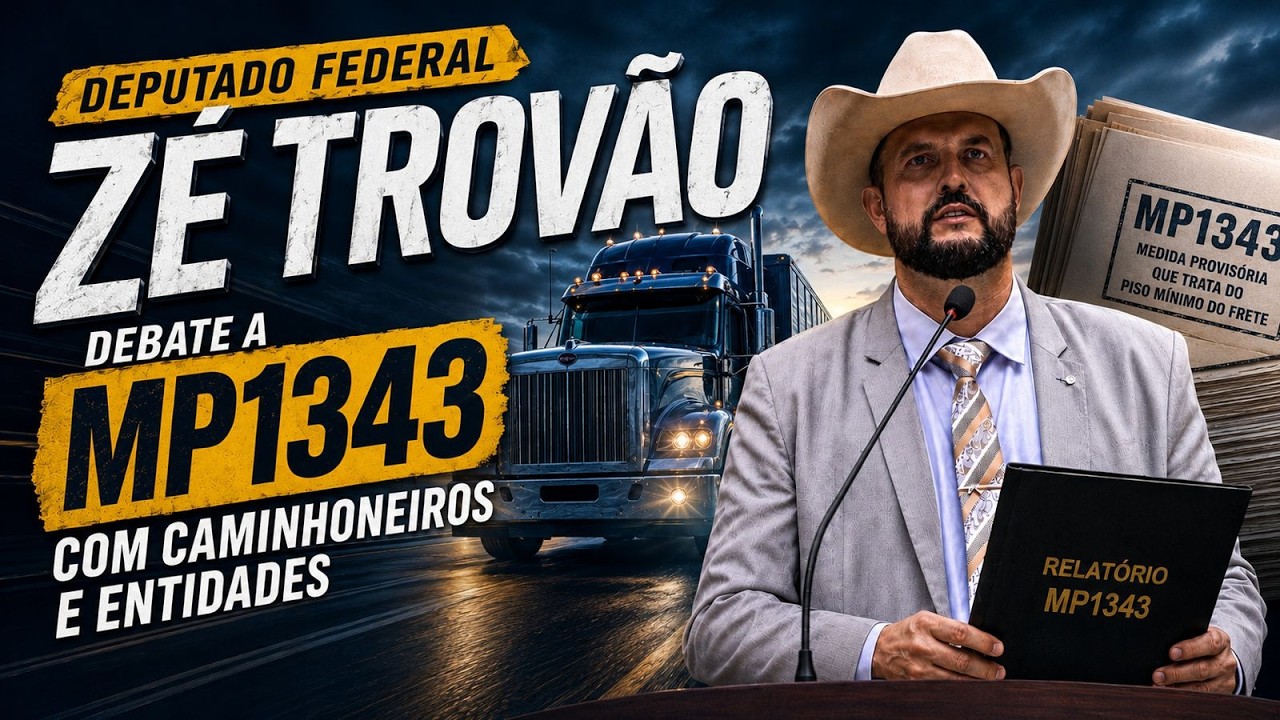Z&Eacute; TROV&Atilde;O DEBATE A MP 1343 COM CAMINHONEIROS E ENTIDADES | V&Iacute;DEO COMPLETO