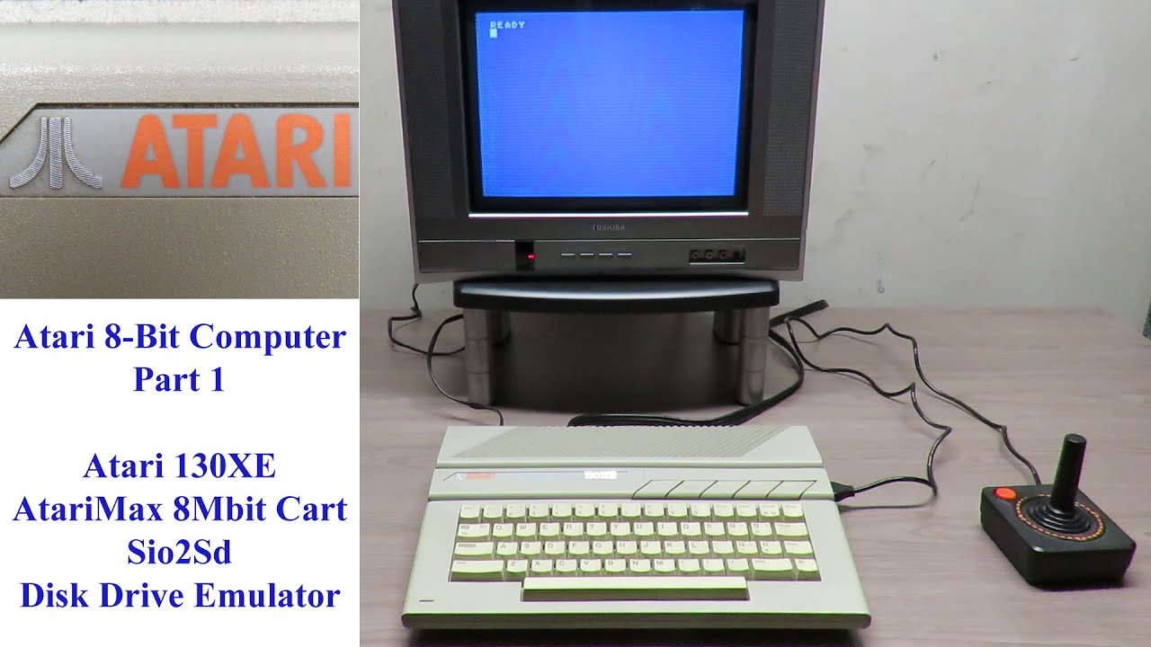 Atari 8-Bit Collection (Part 1) - Atari 130XE, AtariMax Carts, Sio2SD Disk Emulator and Games