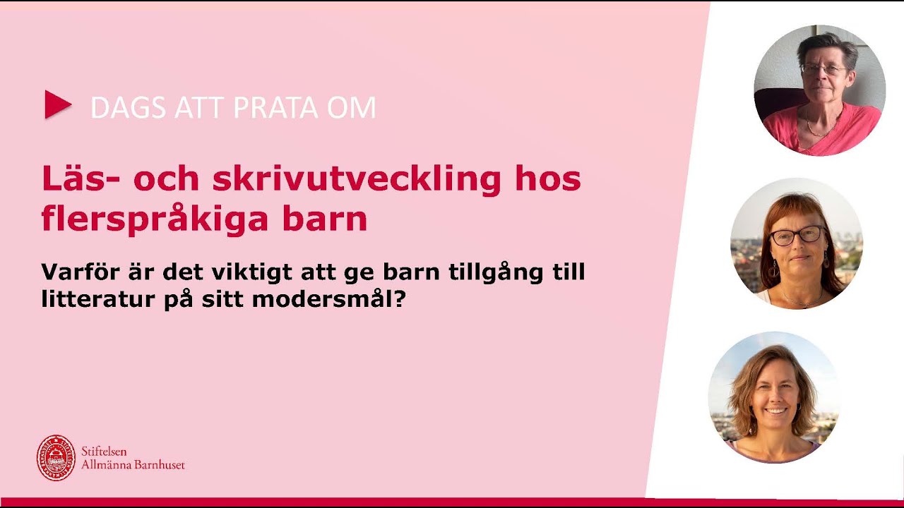Dags att prata om: Läs- och skrivutveckling hos flerspråkiga barn