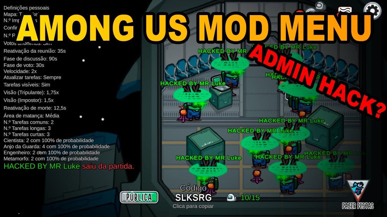 Novo Hack para AMONG US 2024 MalumMenu (MR Luke X)