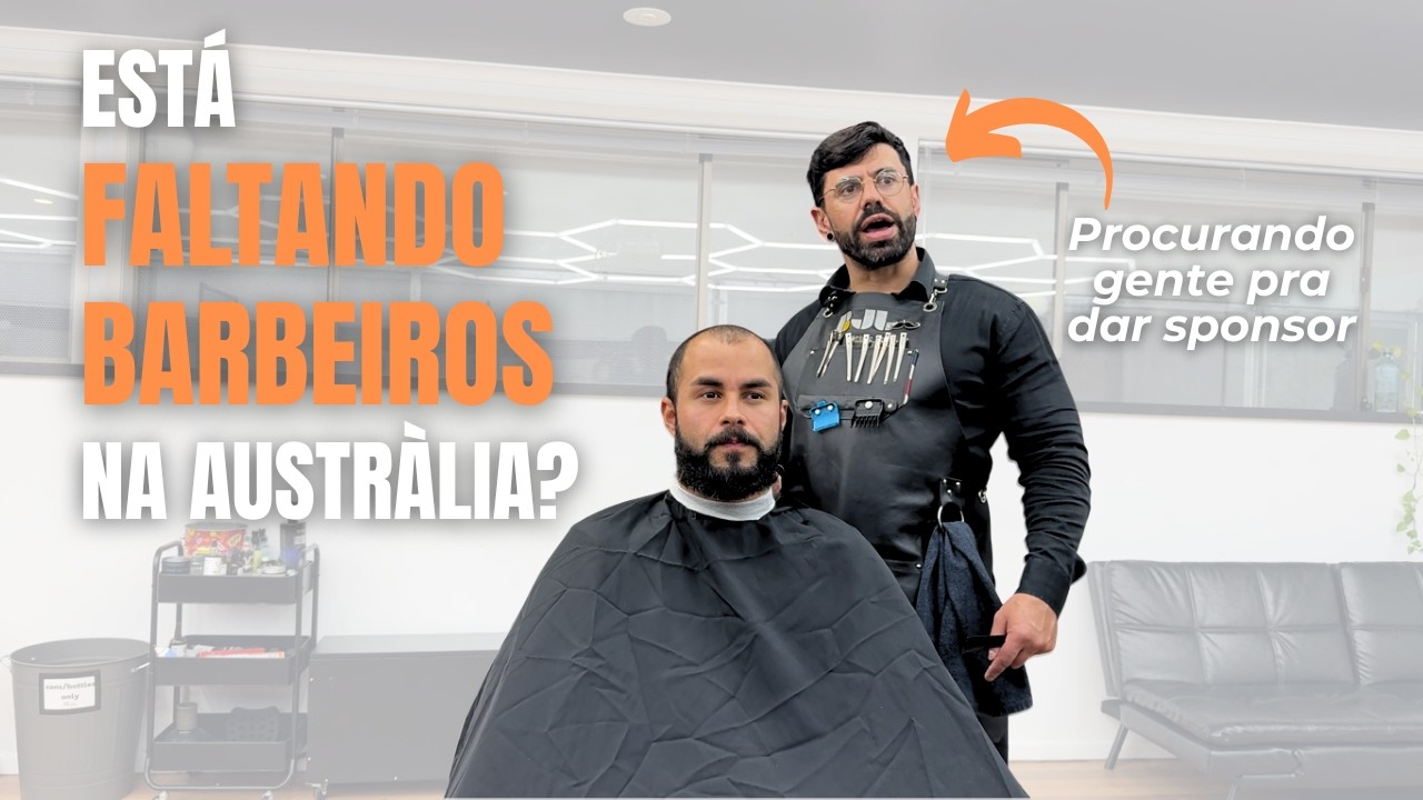 Como é SER BARBEIRO na Austrália? - Série "Profissões na Austrália"