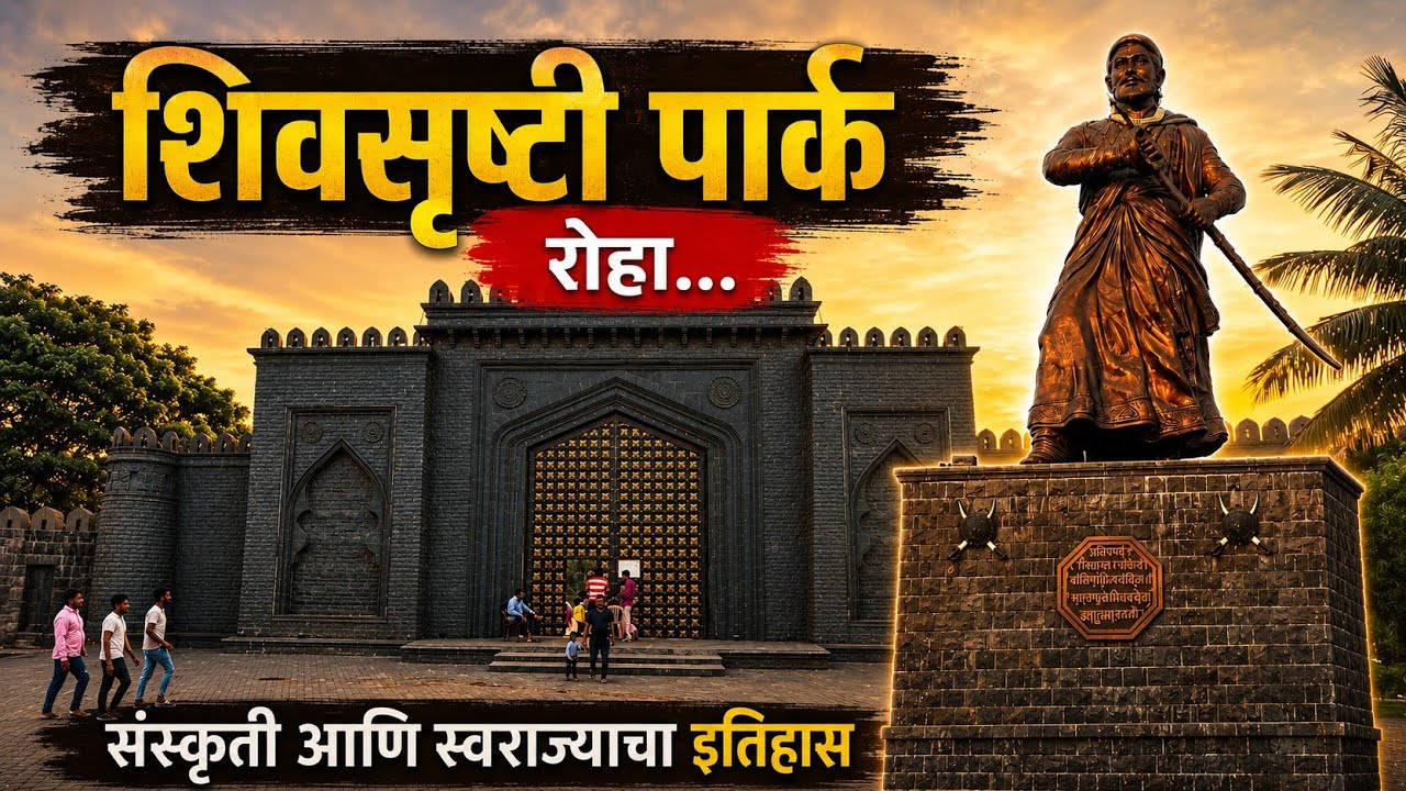 शिवसृष्टी पार्क रोहा | छत्रपती शिवाजी महाराजांचा भव्य इतिहास एका ठिकाणी | Shivsrushti Park Roha 