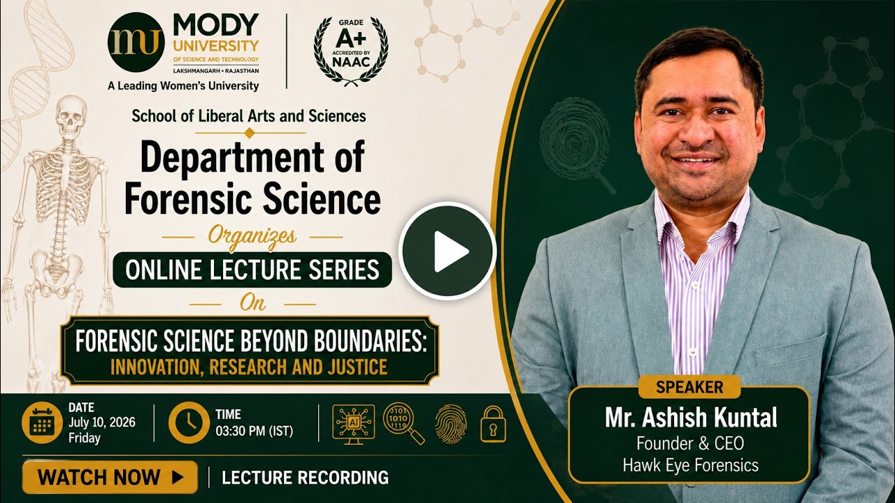 Artificial Intelligence & Digital Forensics | How AI is Transforming Criminal Investigations Lecture