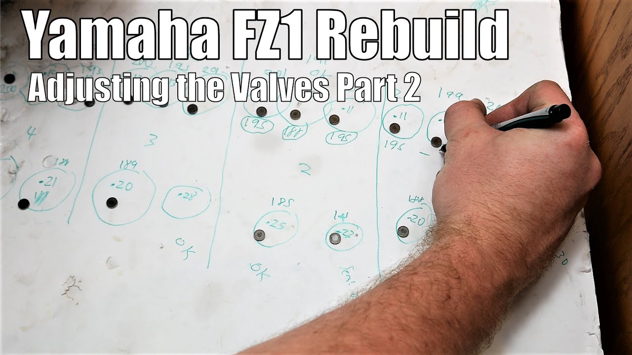 Yamaha FZ1 - Adjusting the Valves Part 2