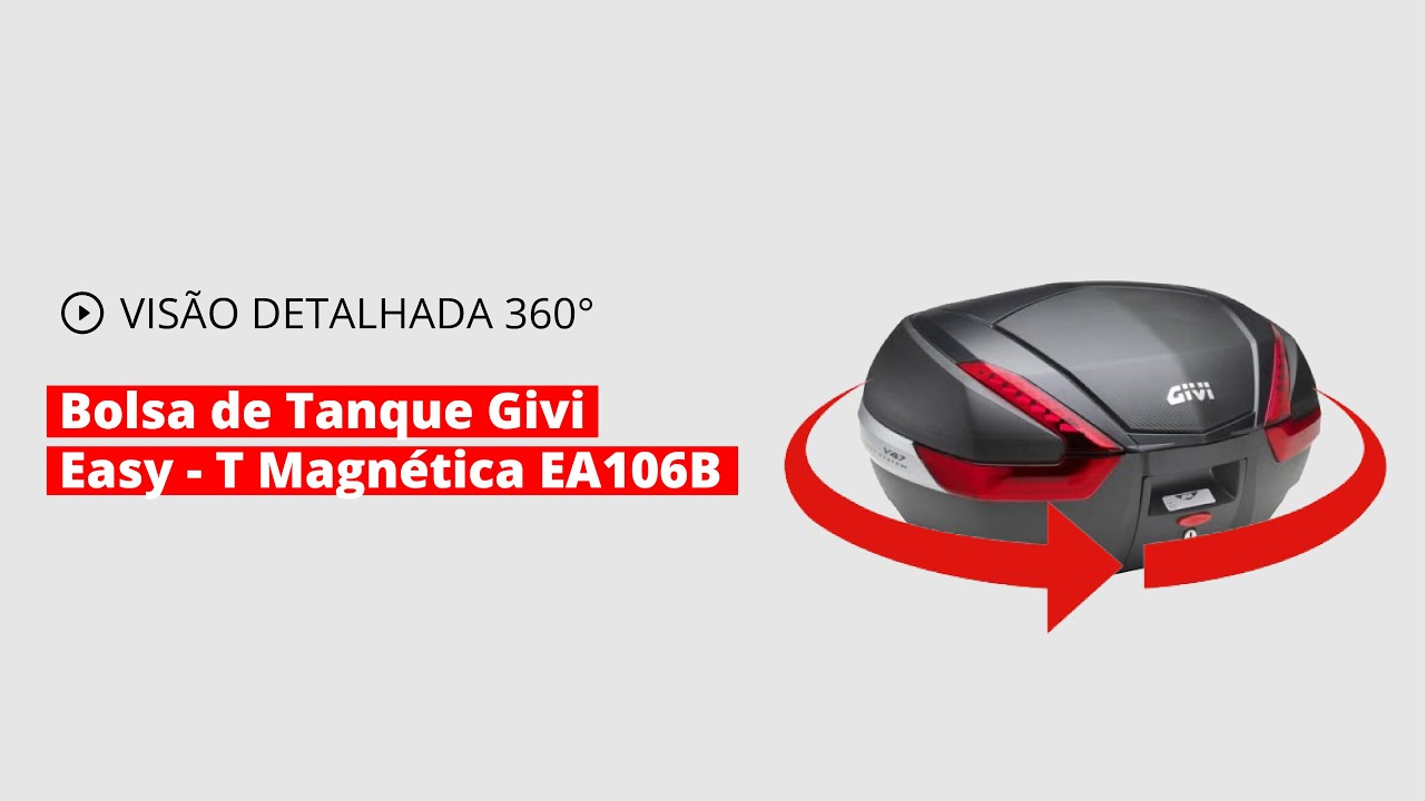 Baú Traseiro Monokey V47 Givi | Visão detalhada 360°