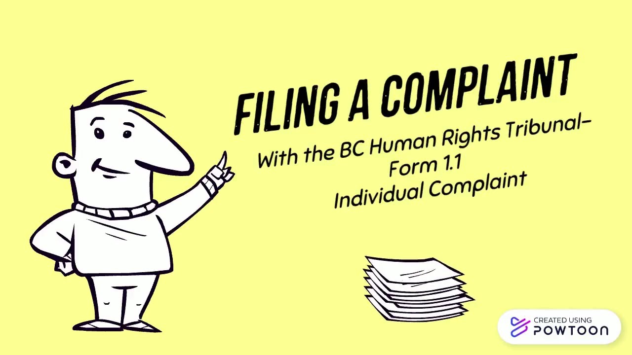 How to file a Human Rights Complaint