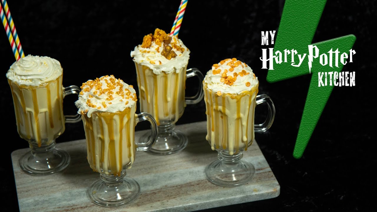 Homemade BUTTERBEER MILKSHAKE Recipe | My Harry Potter Kitchen | Chamber of Secrets (Ep. 28)