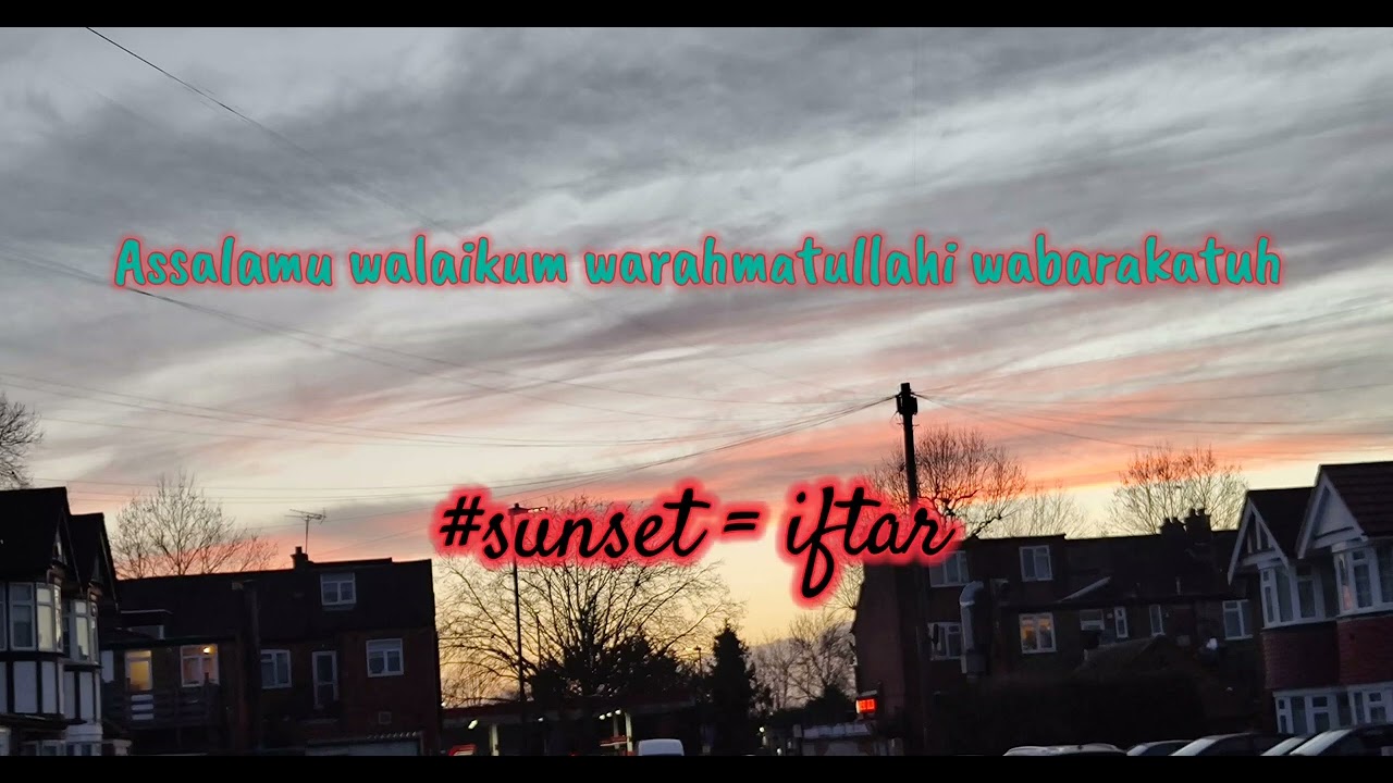 Alhamdulillah... #sunset = iftar