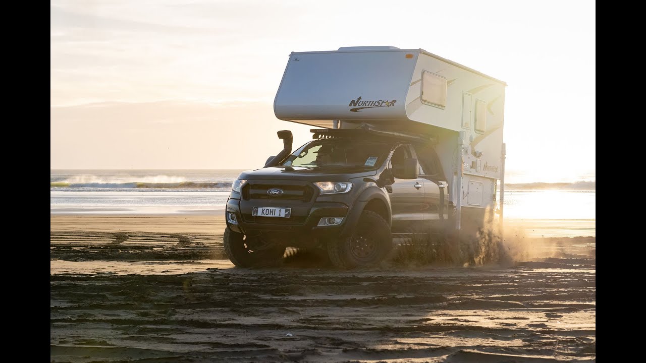 Cruising NZ Beaches with the 600ATV Slide-On Campers - Kohi Campers