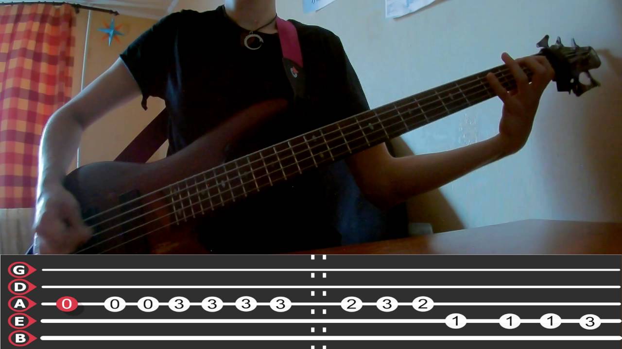 Marilyn Manson - Minute Of Decay (Bass cover) Play Along With Tabs