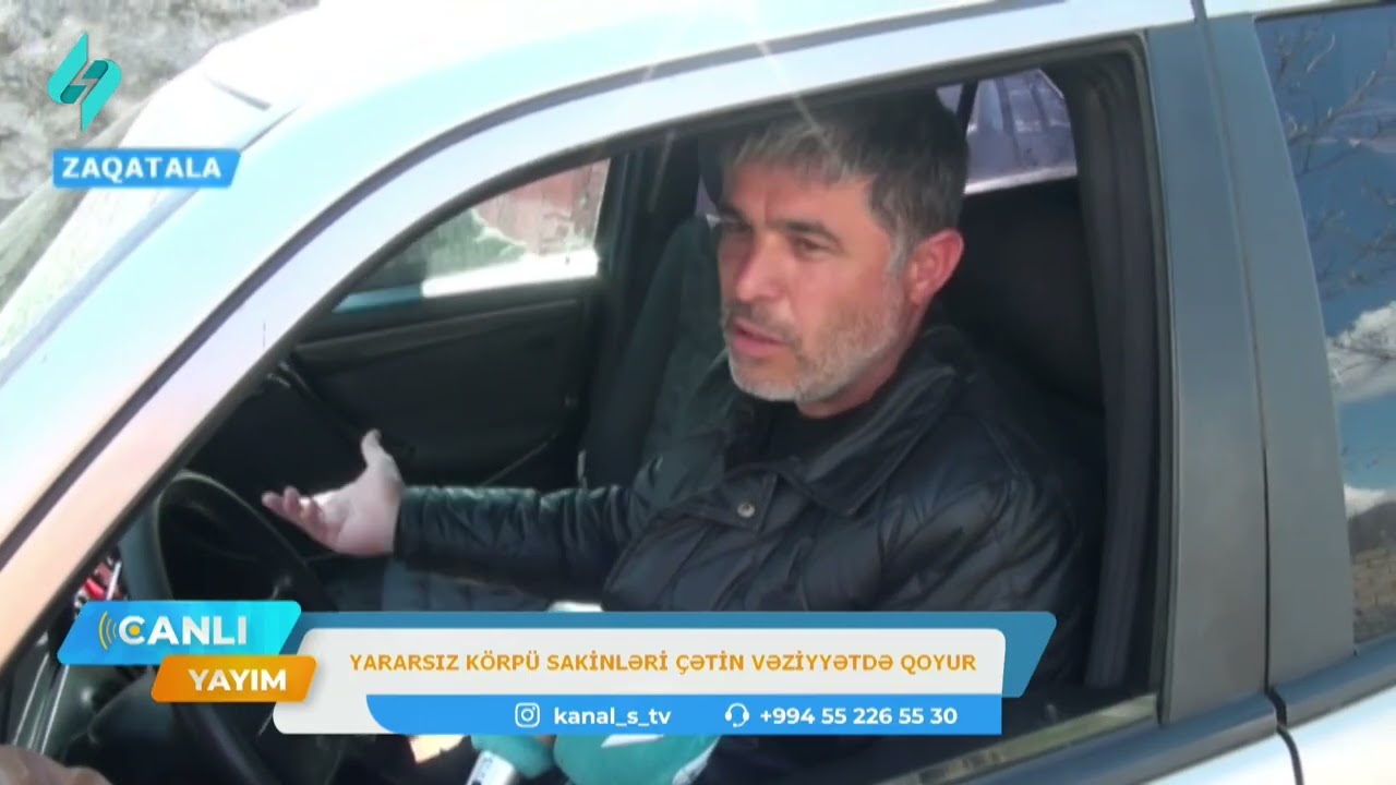 Zaqatalada yararsız körpü sakinləri çətin vəziyyətdə qoyur | Canlı Yayım
