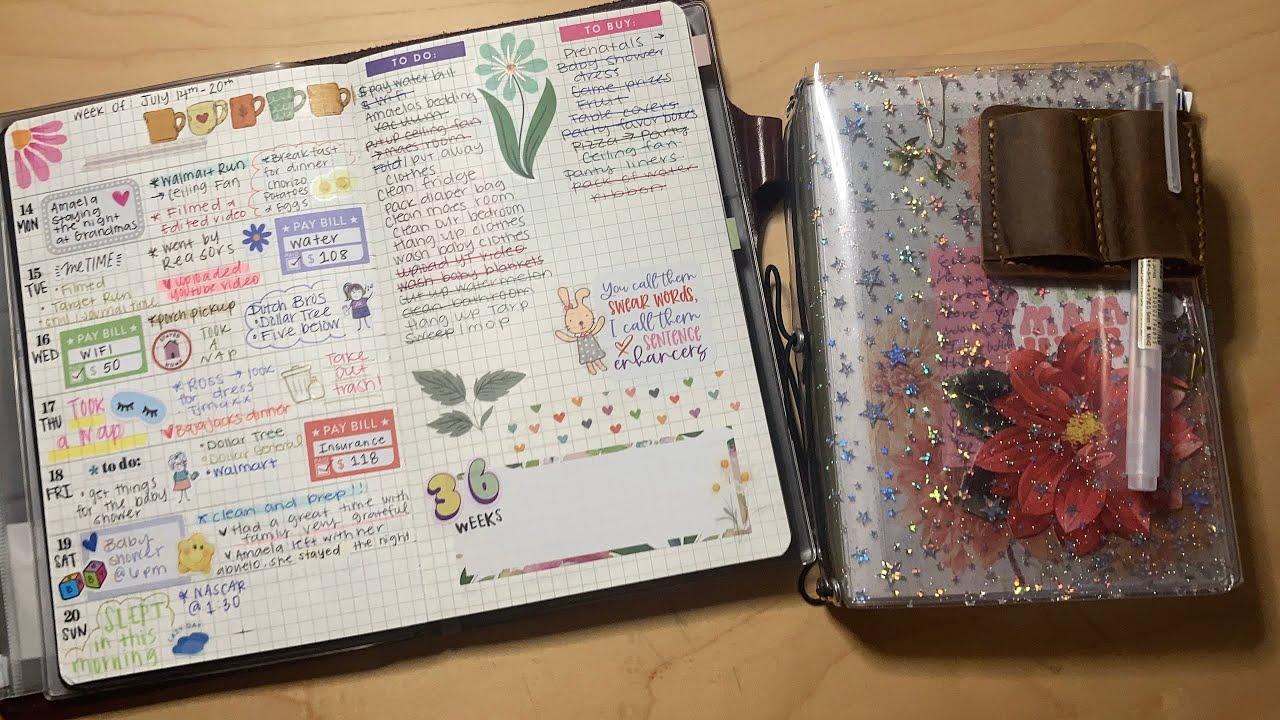 Bujo Flip/Chat 💌 + B6 Travelers Notebook Setup 🌷