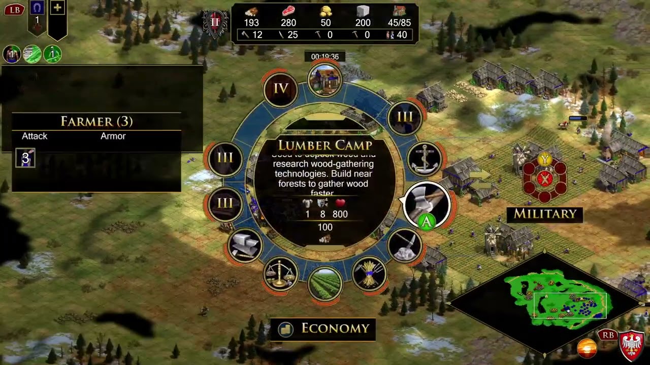 AOE2 w controller on cross play ladder - mega random