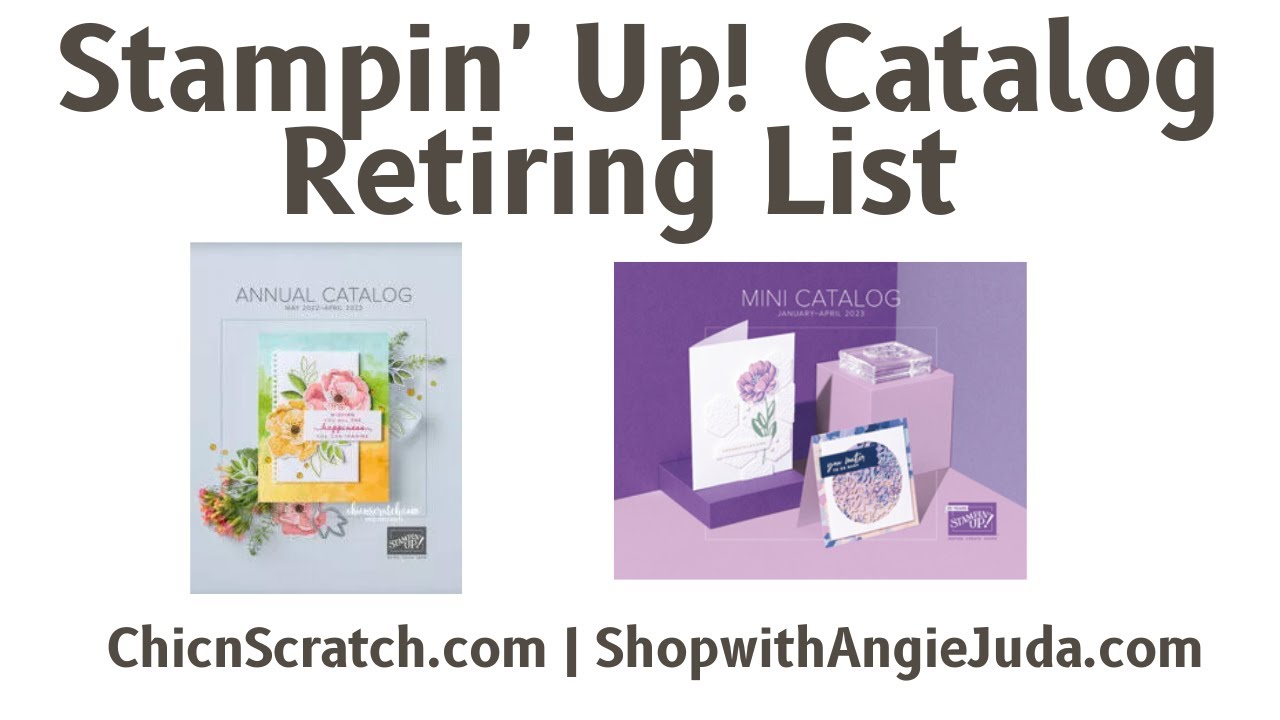 Stampin Up Catalog Retiring List