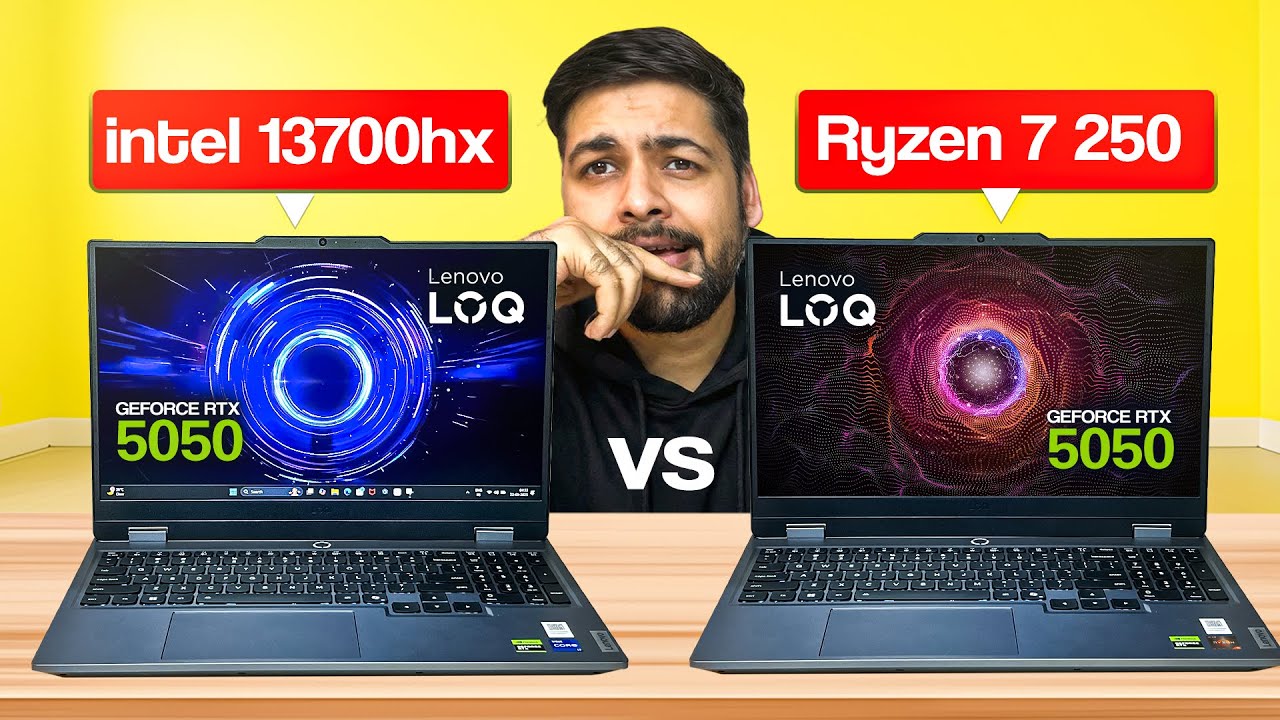 LOQ Ryzen 7 250 vs i7-13700HX | RTX 5050 | Detailed Comparison