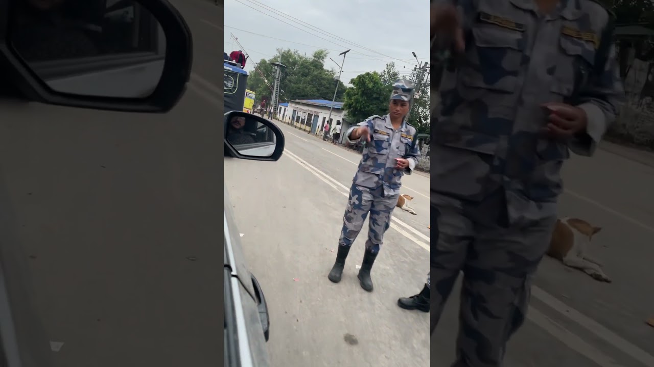 Nepal police border checkpoints #waitforend #trendingshorts #badalbarsabijuli