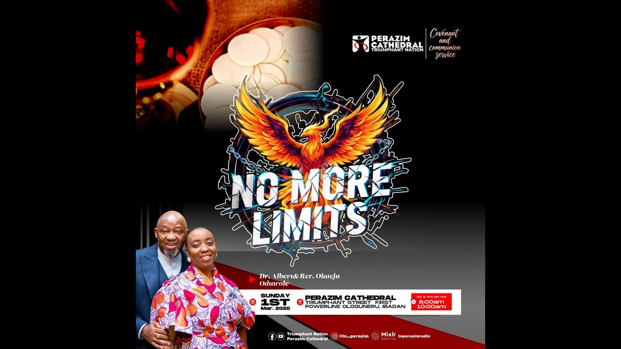 NO MORE LIMIT || COMMUNION SERVICE || SECOND SERVICE || 1ST MARCH 2026