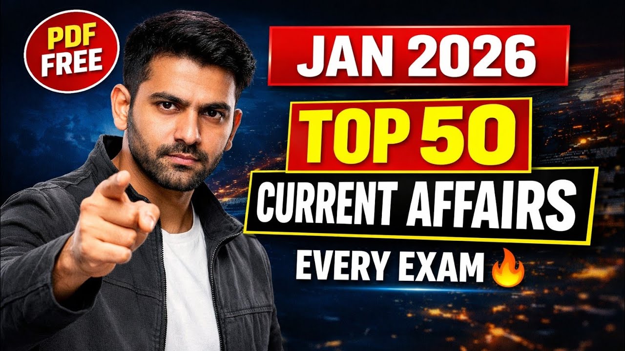 January Current Affairs 2026😱🔥|Imp Questions for Exams| 
