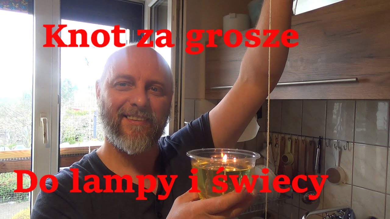 Jak zrobić tani knot do lampy, świecy. Ogień Preppersa.