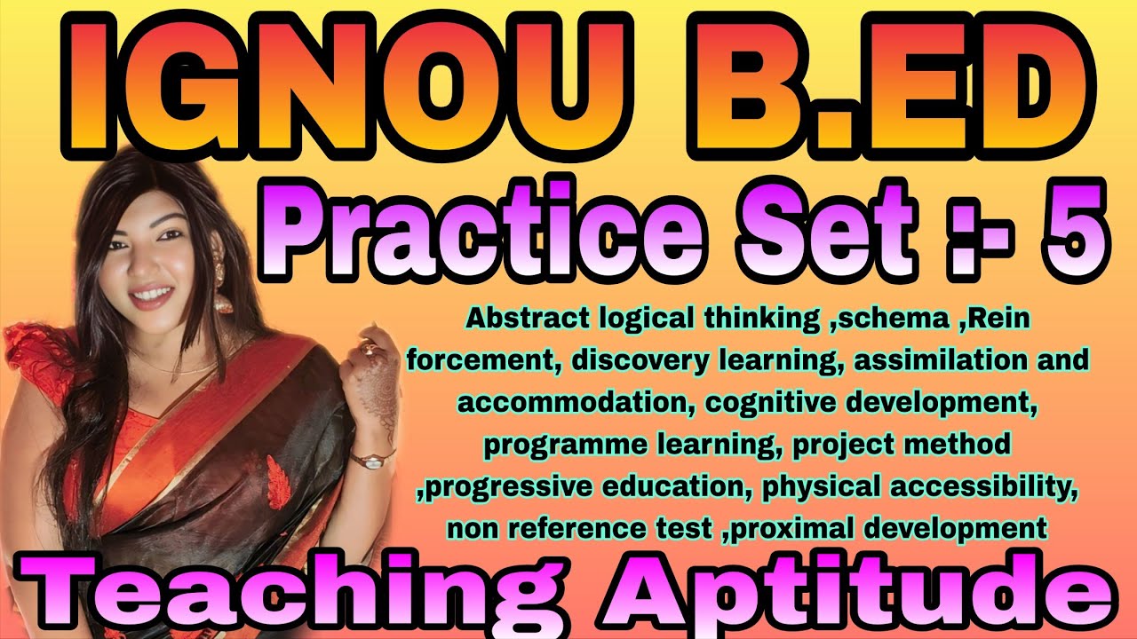 Teaching aptitude//IGNOU b.Ed teaching aptitude//most probable question answer for teaching aptitude