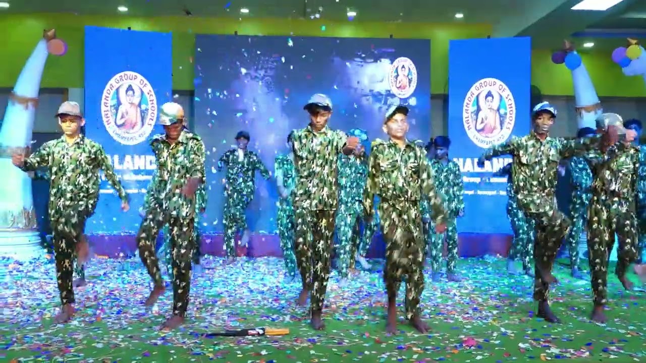 Nalanda Group of School Annual Day Utsav 2023 8th Boys Army Performance