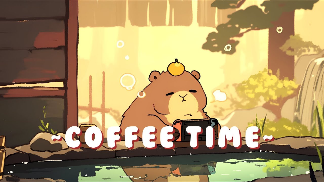 Capybara Music Lab - Chill Study Music Mix ~ Zen Moments ~ 🦫 🎵 🌙