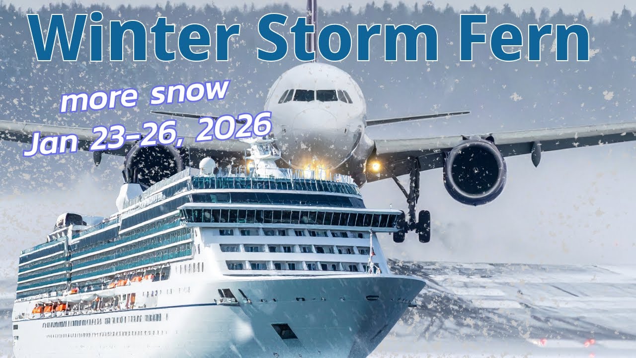 Snow Storm FERN - Flight Delays & Cancellations Jan 23-26th