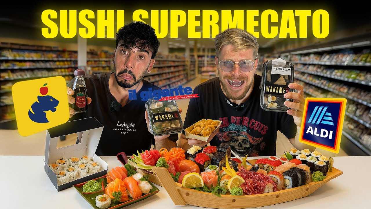 PROVIAMO TUTTO IL SUSHI ESISTENTE DEL SUPERMERCATO - TIGROS vs ALDI vs IL GIGANTE: UNO &Egrave; TERRIBILE!