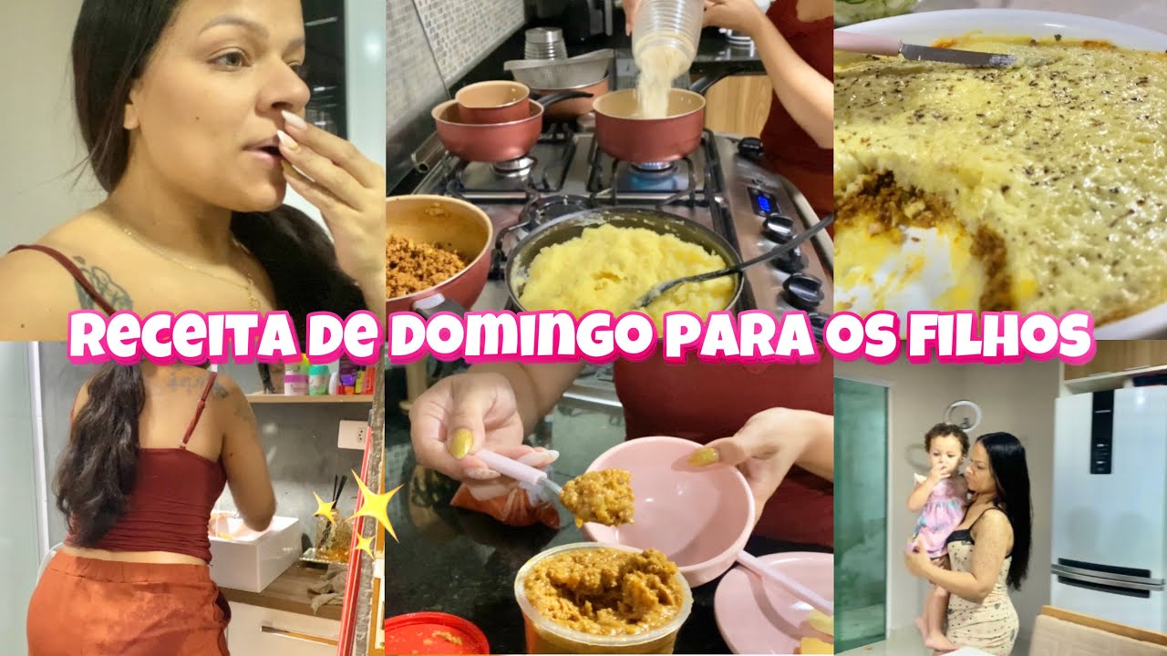 HORA DO ALMOÇO COM 5 FILHOS - OLHA OQUE GANHEI DE MINAS  - DOMINGO PRODUTIVO -