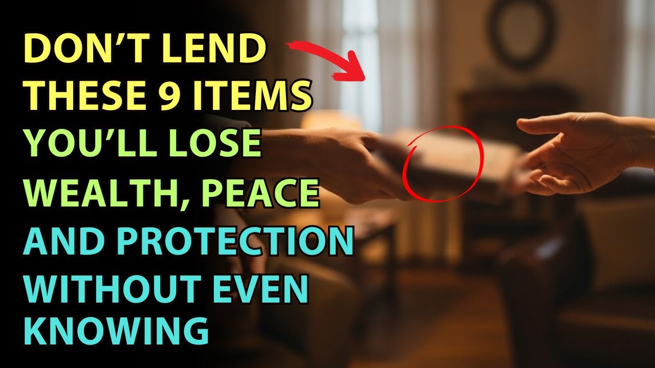 9 Items You Should Never Lend – They Steal Your Family’s Wealth & Energy Protection!