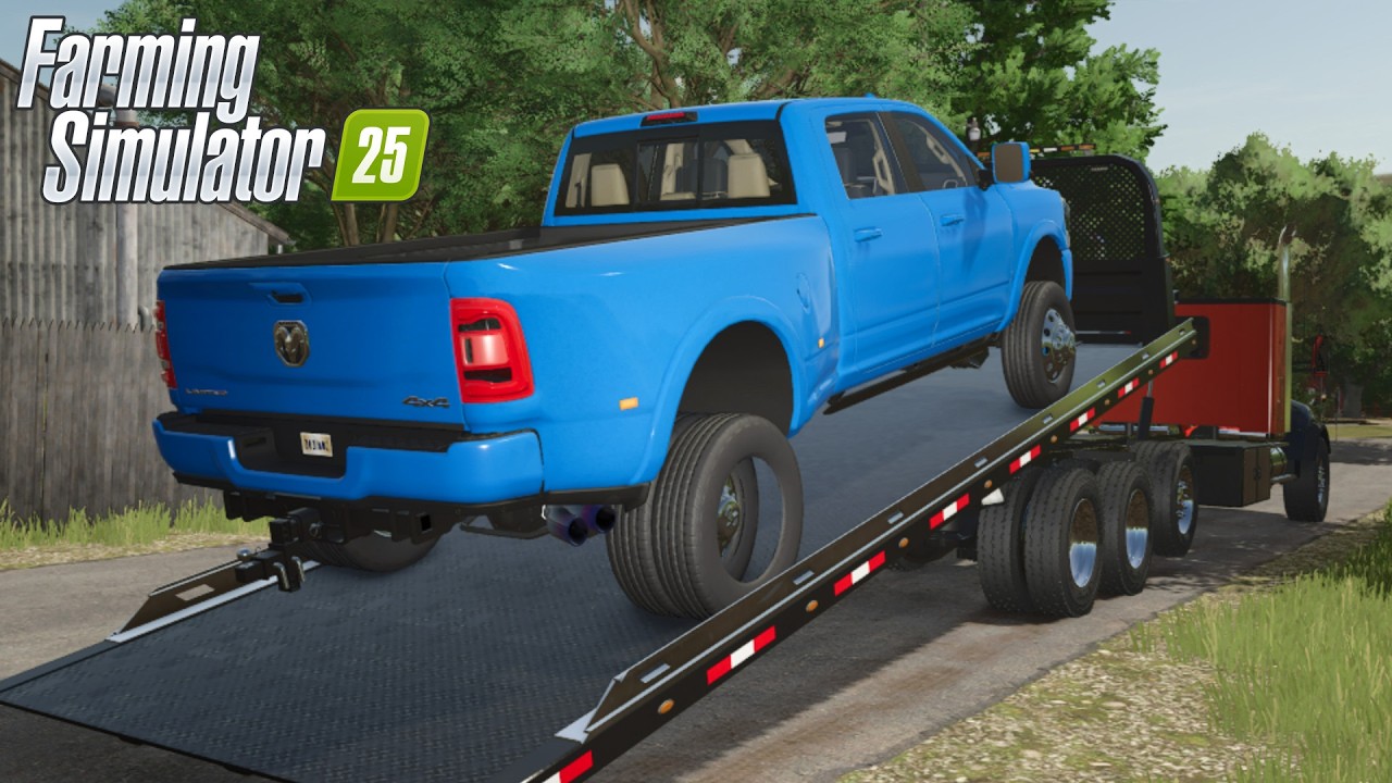 FS25 - TRANSPORTING a CAR with Kenworth T880 Rollback - NEW TOW TRUCK MOD for Farming Simulator 2025