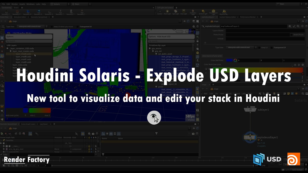 Explode USD Layer | HDA Houdini Solaris