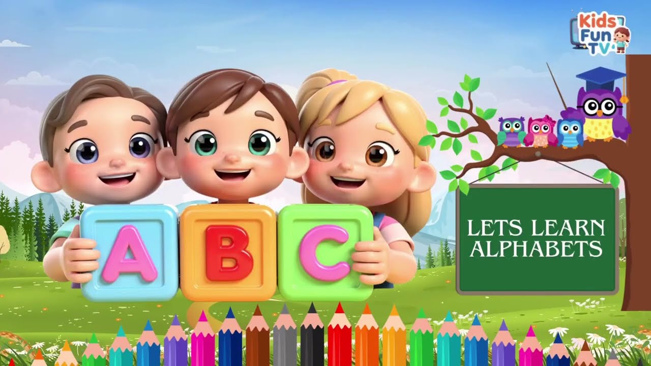 Let’s learn alphabets (ABC phonics)@Kidsfun_tv-kt 