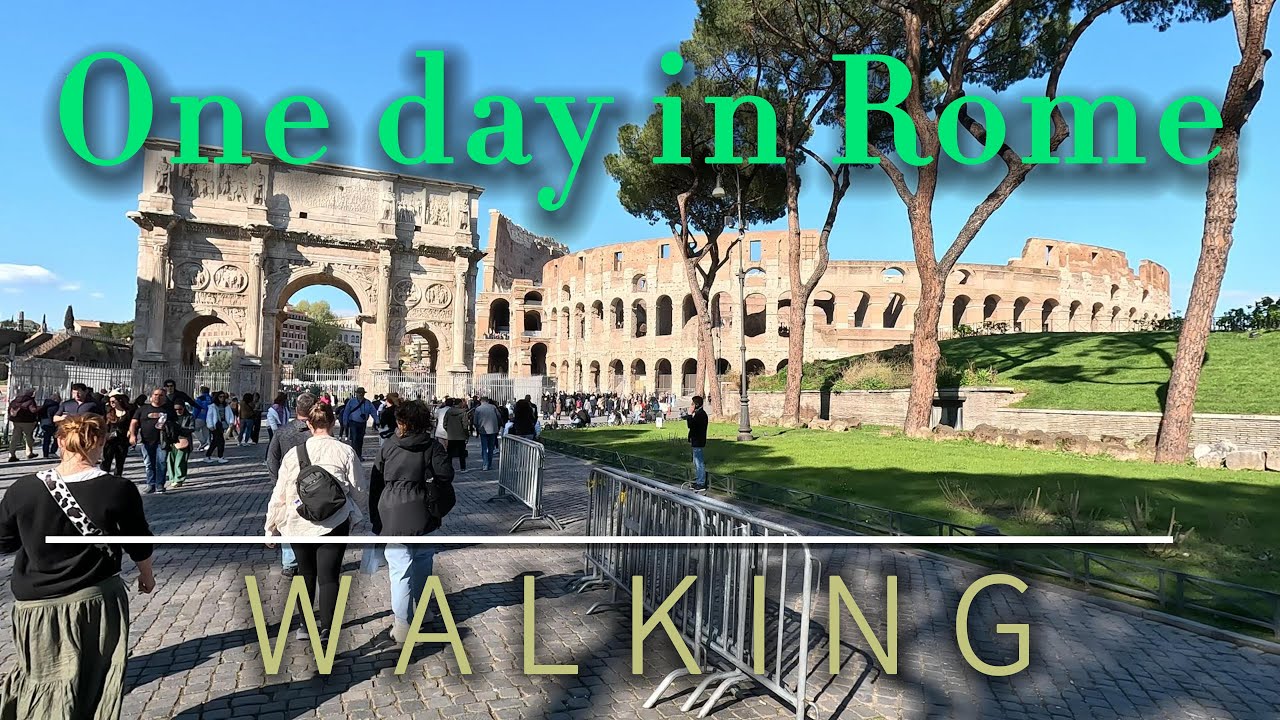 Один день в Риме Пешеходная экскурсия по Италии 4K 🇮🇹 2023