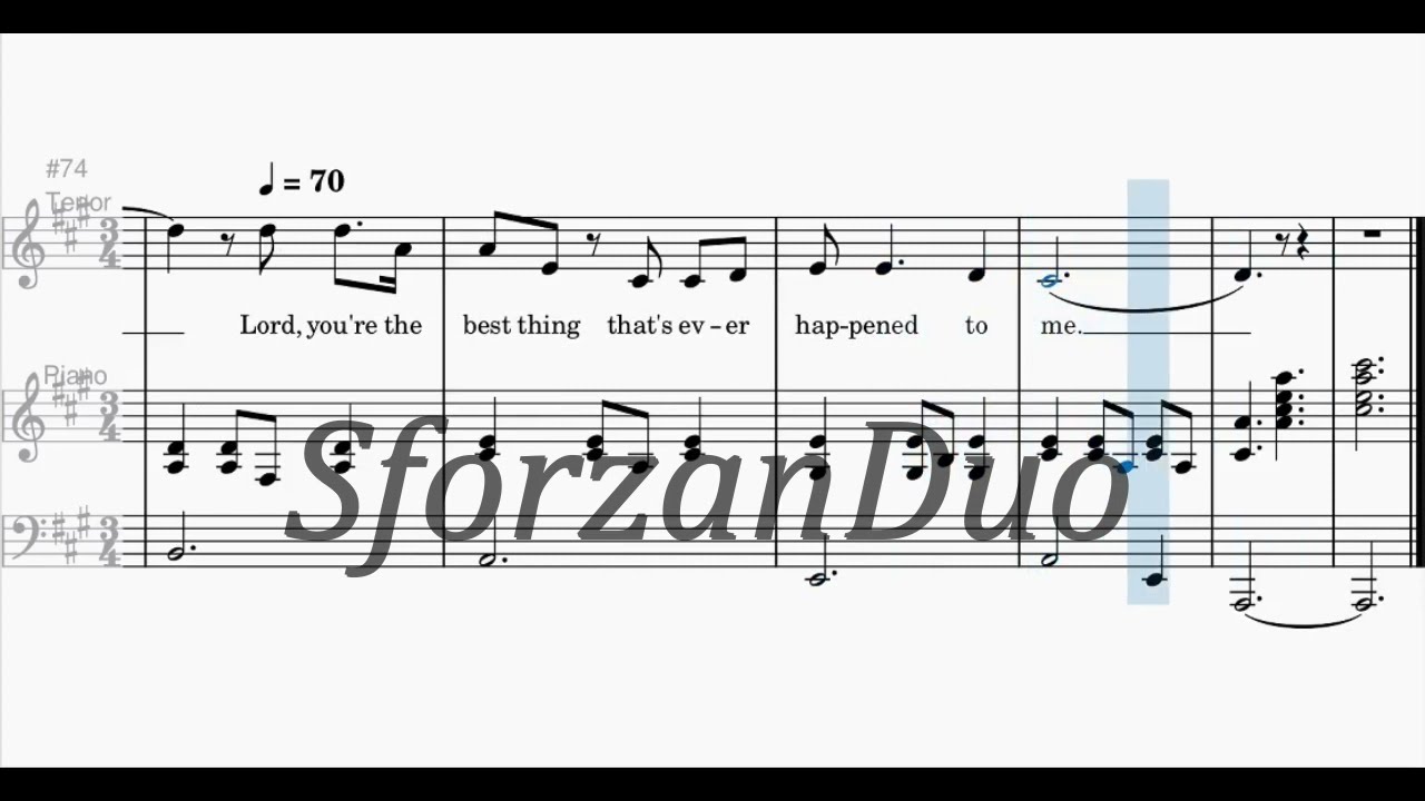 Lord, You're The Best Thing | TENOR | with Piano | DEMO | MINUS 1