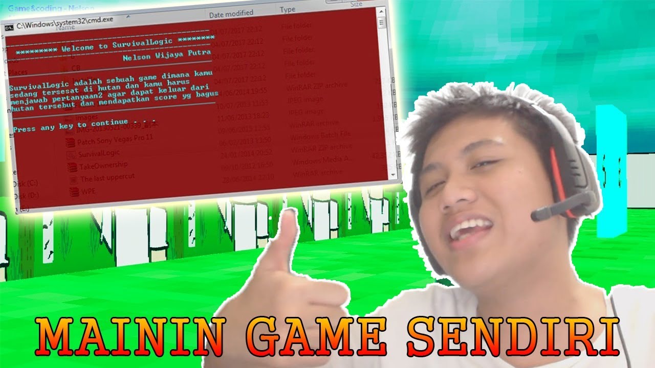 CARA KELIHATAN PINTAR | Mainin Game Buatan Sendiri xD