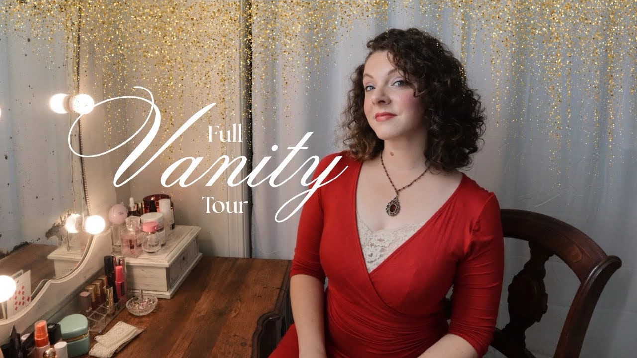 FULL VANITY TOUR | everything I keep on my vanity 💅🏻✨