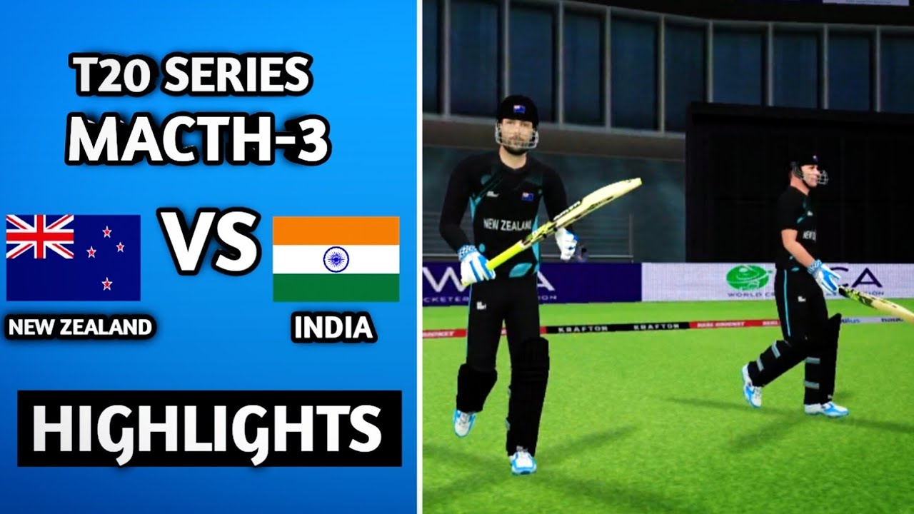 INDIA VS NEW ZEALAND Macth-3 | T20I SERIES |REAL CRICKET24 | AMG GAMEPLAY 