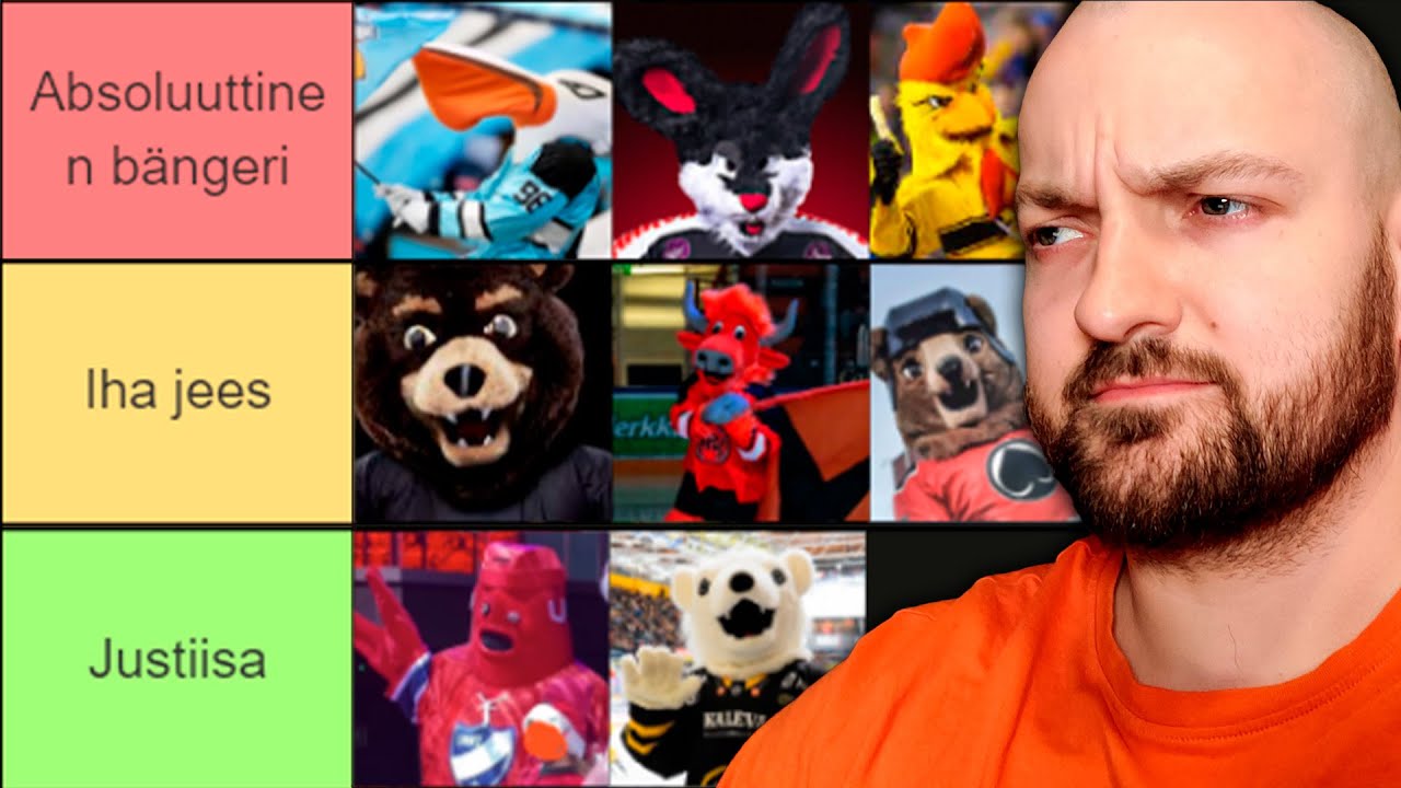 Liiga-maskotit TIERLIST